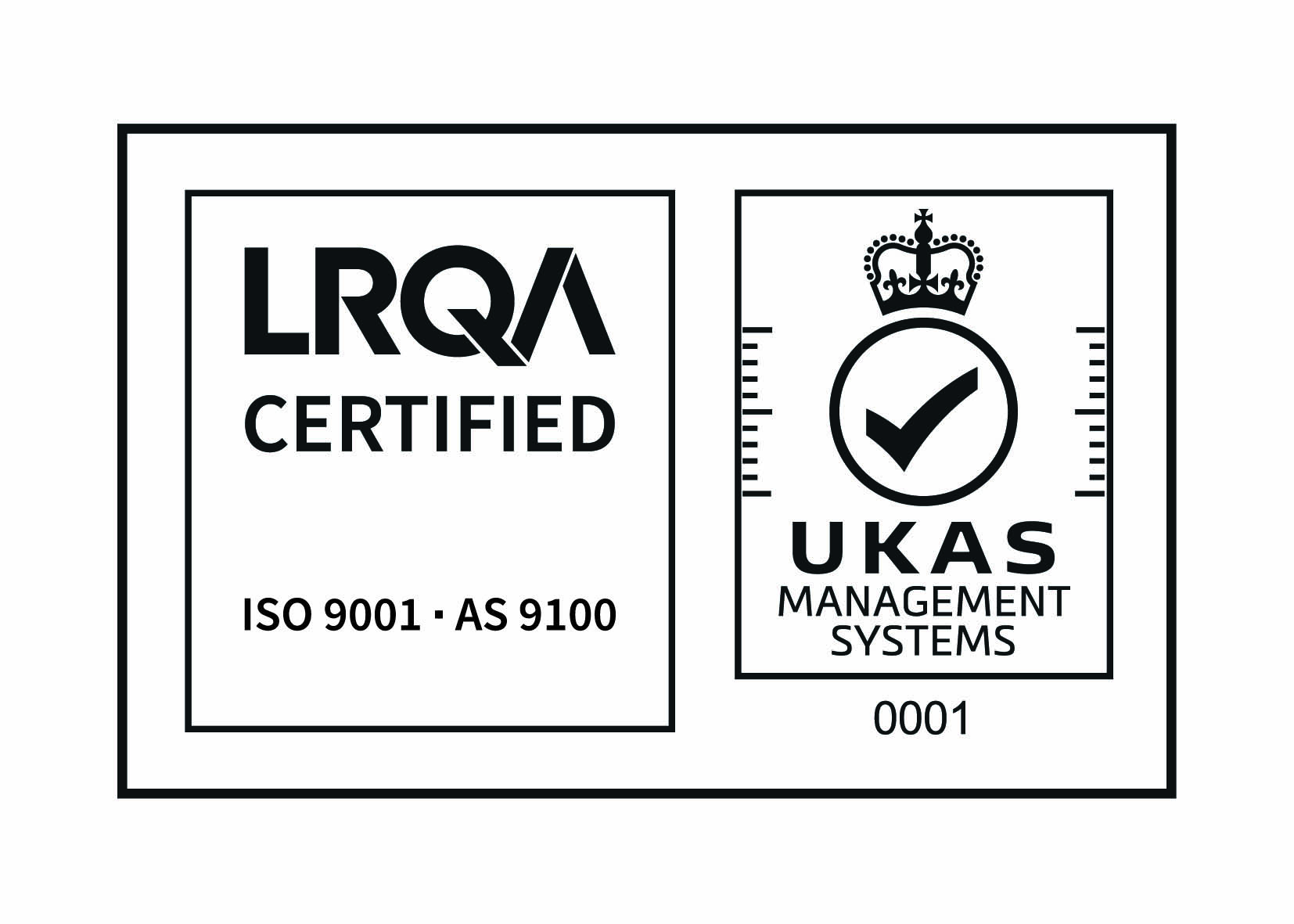 UKAS AND ISO 9001; AS 9100 - CMYK